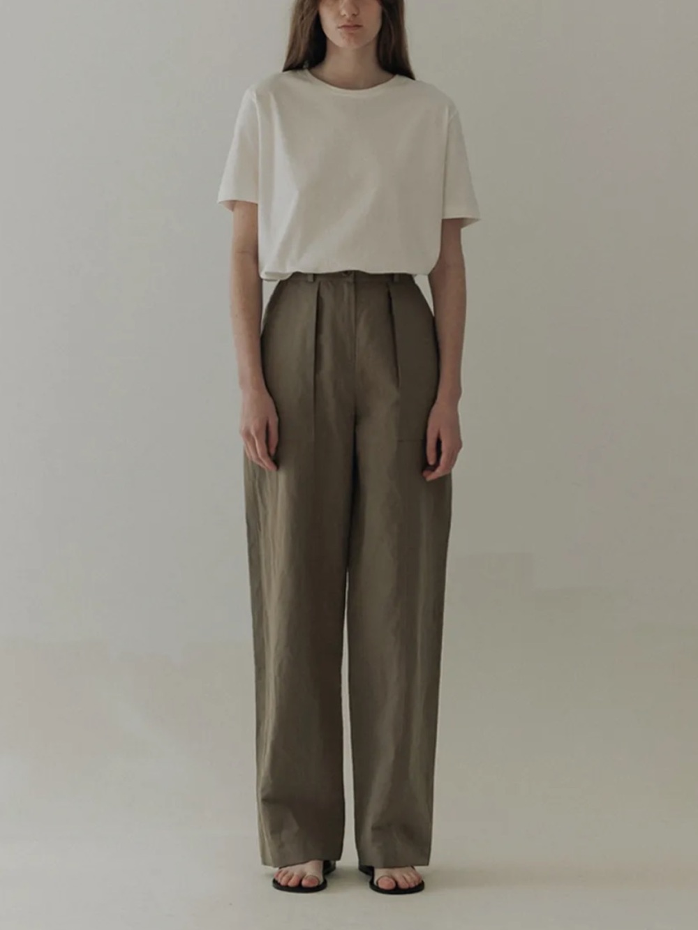 Moia Khaki Stitch Pants